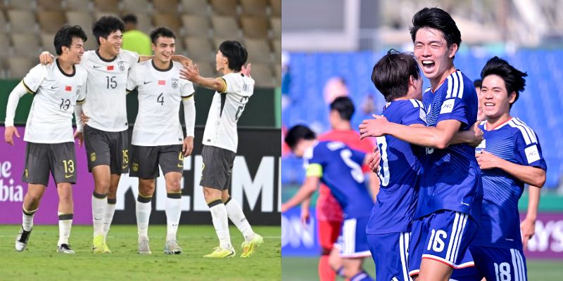 U23 Trung Quốc vs U23 Nhật Bản đều đang có sự hưng phấn